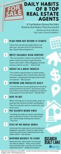 daily habits of successful realtors infographic