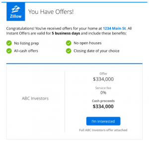 Zillow Instant Offer Illustration