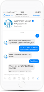 real estate message bot example