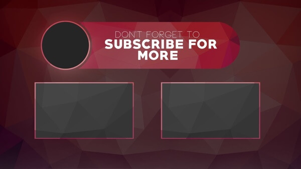 youtube end screen template
