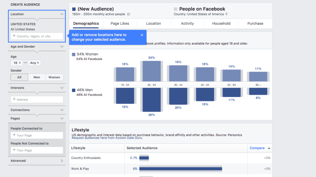 facebook insights screenshot