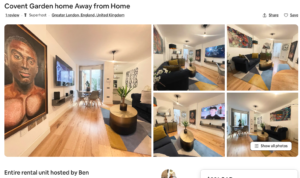 AirBnb Property with listing name